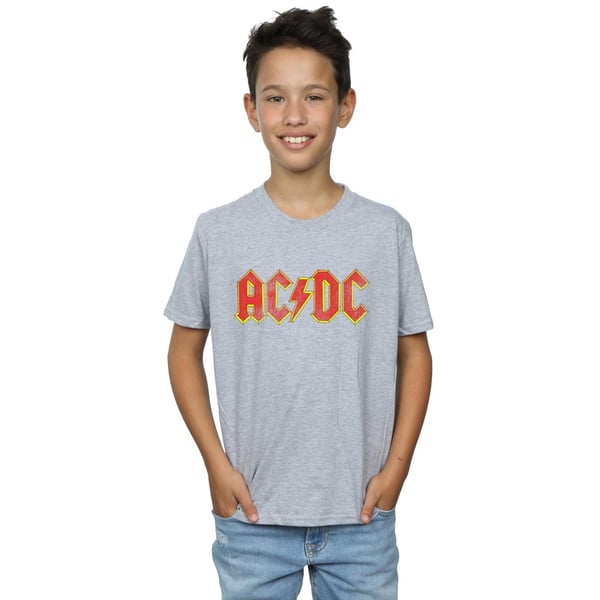 AC/DC Boys Distressed Cotton Logo T-Shirt