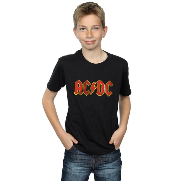 AC/DC Boys Distressed Cotton Logo T-Shirt