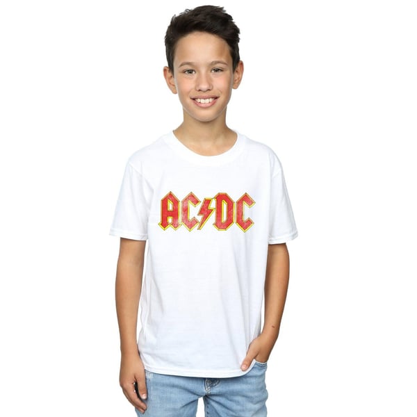 AC/DC Boys Distressed Cotton Logo T-Shirt