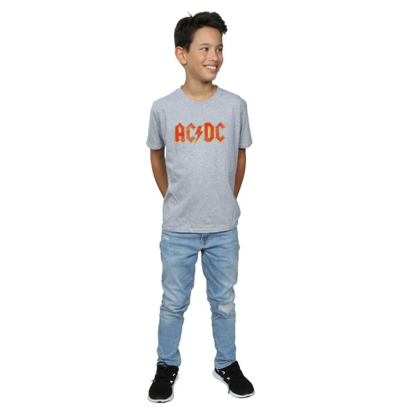 AC/DC Boys Distressed Cotton Logo T-Shirt