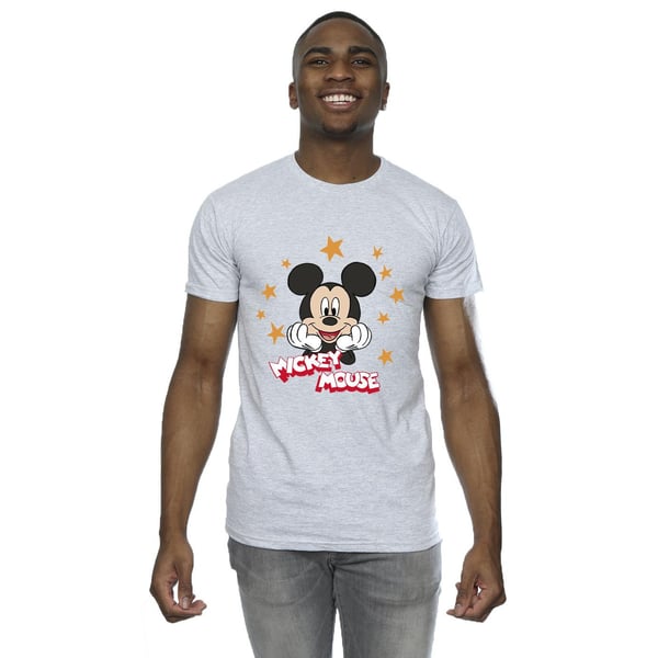 Disney Mens Mickey Mouse Stars T-Shirt