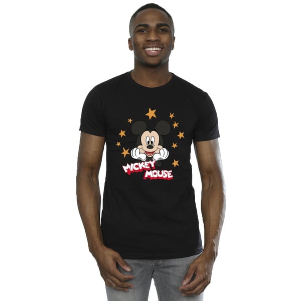 Disney Mens Mickey Mouse Stars T-Shirt
