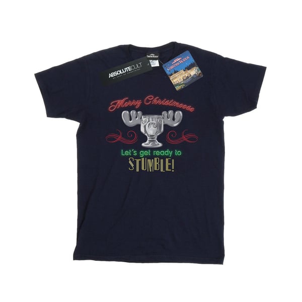 National Lampoon´s Christmas Vacation Womens/Ladies Moose Head Cotton Boyfriend T-Shirt