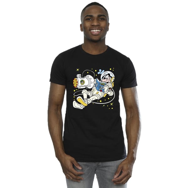 Disney Mens Goofy Reading In Space T-Shirt