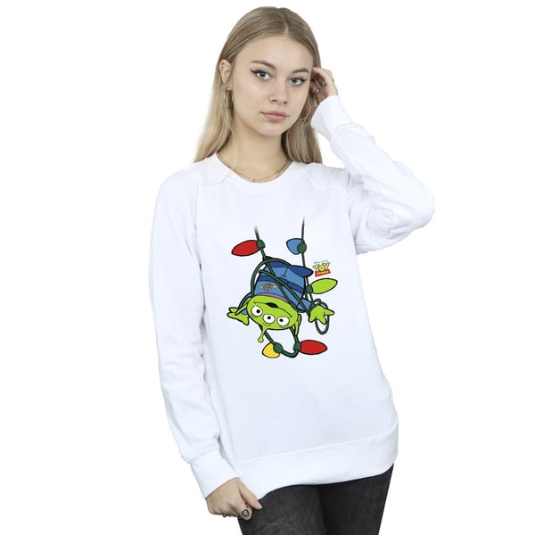 Disney Womens/Ladies Toy Story Christmas Lights Aliens Sweatshirt