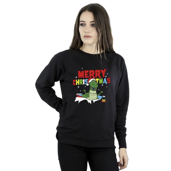Disney Womens/Ladies Toy Story Rex Christmas Burst Sweatshirt