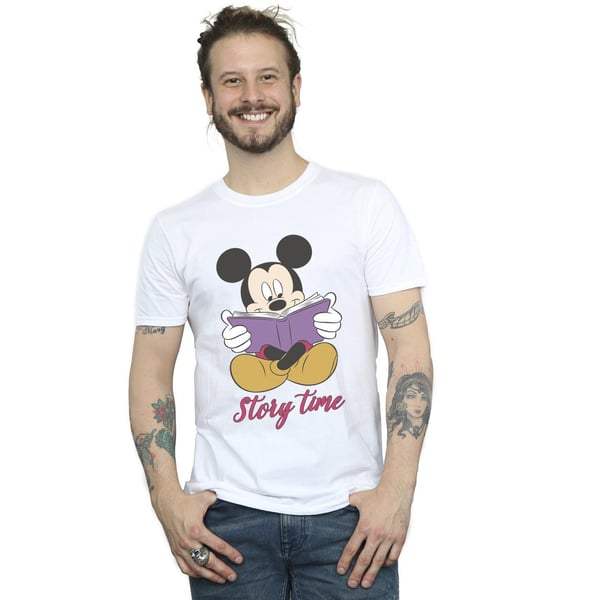 Disney Mens Mickey Mouse Story Time T-Shirt
