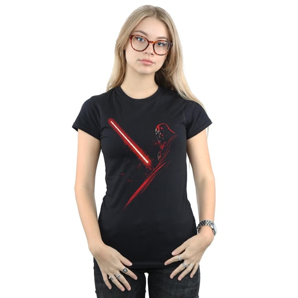 Star Wars Naisten Darth Vader Valosapeli Puuvilla T-paita