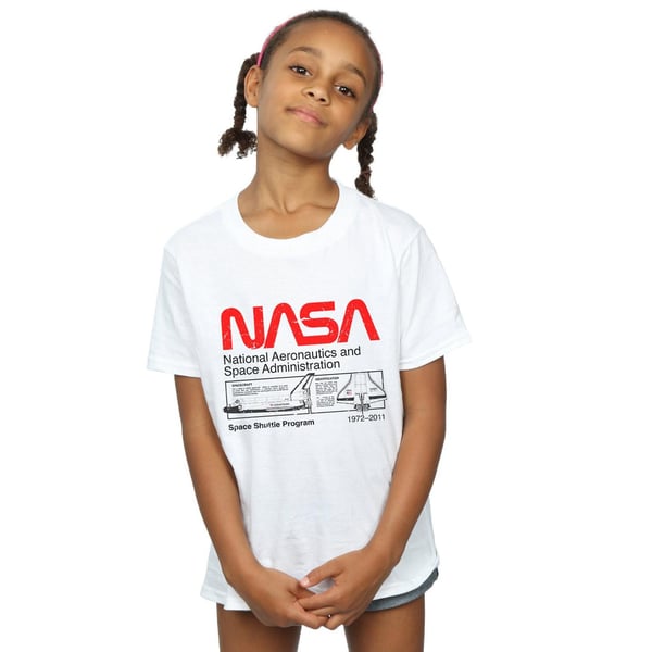 NASA Girls Classic Space Shuttle Cotton T-Shirt