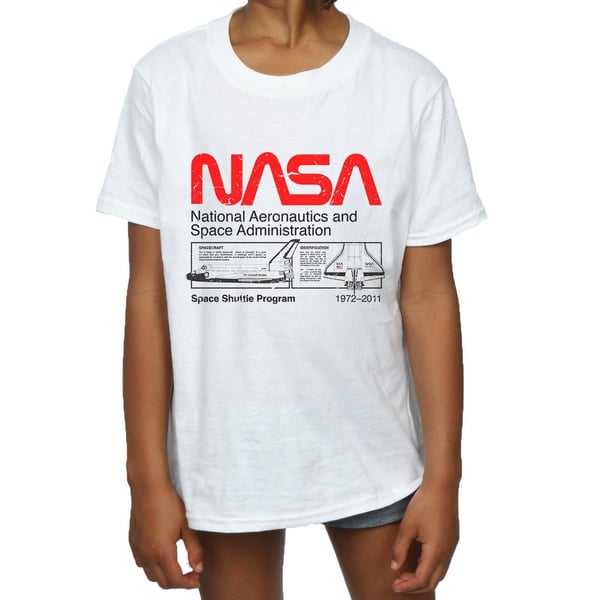 NASA Girls Classic Space Shuttle Cotton T-Shirt