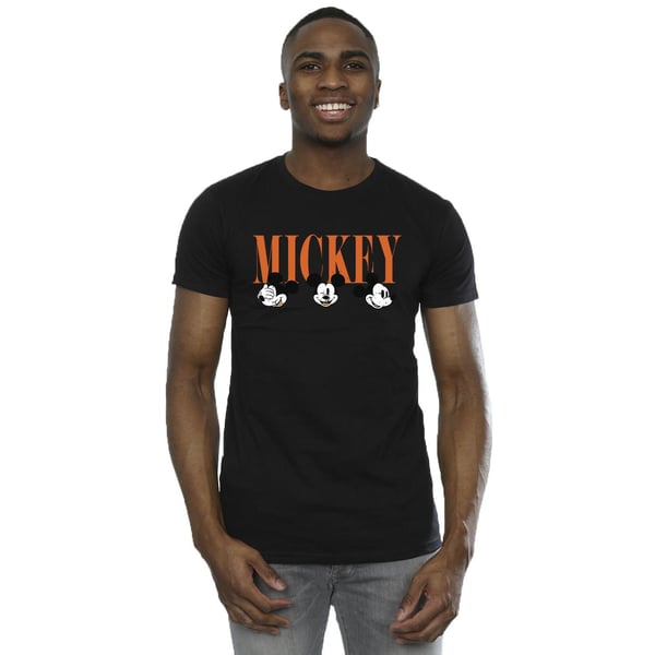 Disney Mens Mickey Mouse Faces T-Shirt