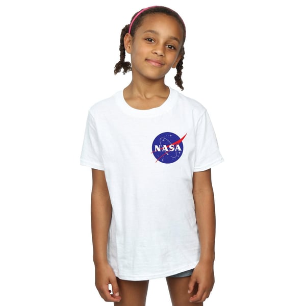 NASA Girls Classic Insignia Chest Logo Cotton T-Shirt