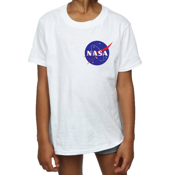 NASA Girls Classic Insignia Chest Logo Cotton T-Shirt