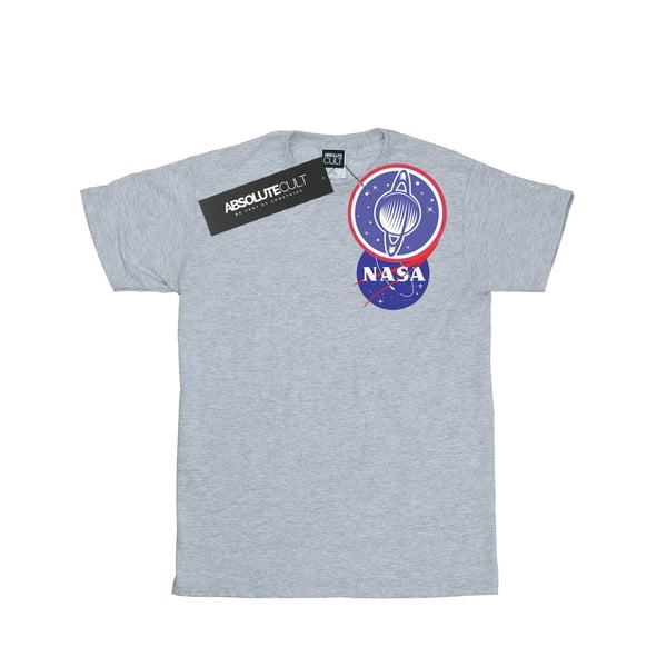 NASA Girls Classic Insignia Chest Logo Cotton T-Shirt