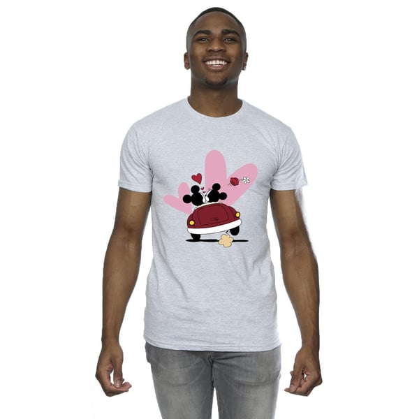 Disney Mens Mickey Mouse Car Print T-Shirt