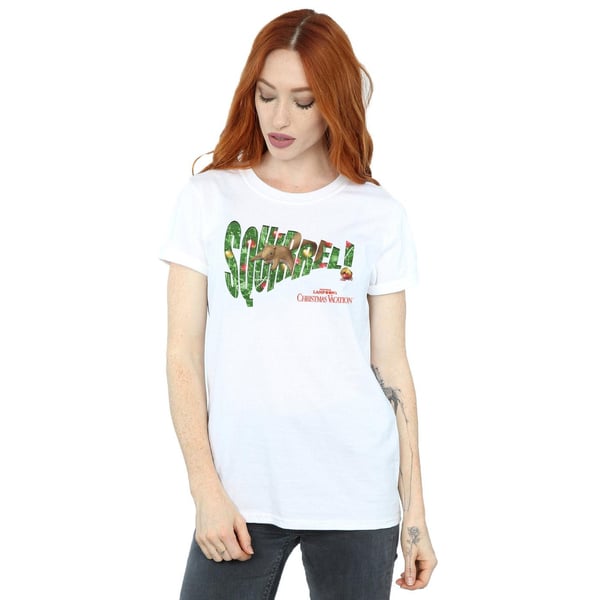 National Lampoon´s Christmas Vacation naisten oravapuu puuvillainen Boyfriend T-paita