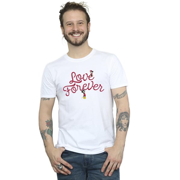 Disney Mens Mickey Mouse Love Forever T-Shirt
