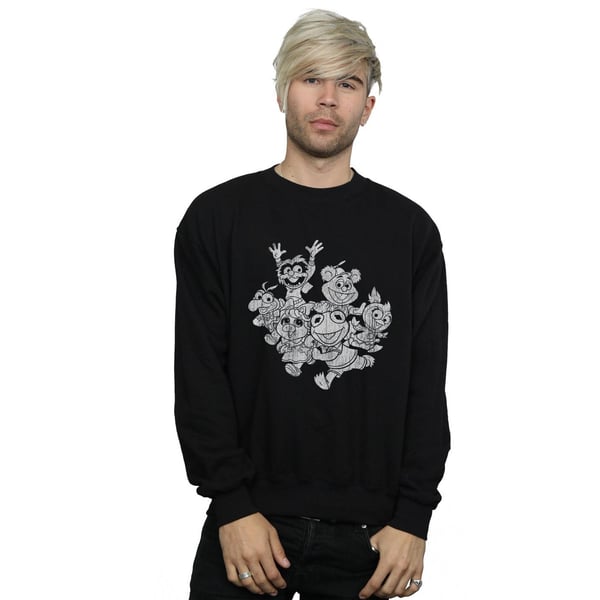 Disney Mens The Muppets Muppet Babies Mono Group Sweatshirt