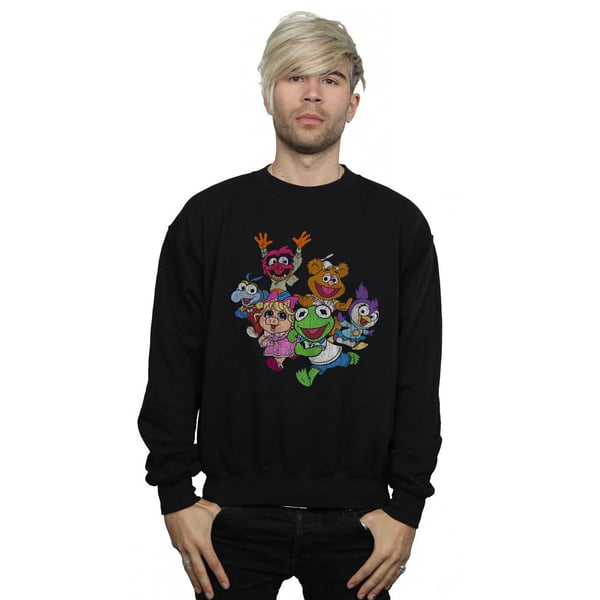 Disney Mens The Muppets Muppet Babies Colour Group Sweatshirt