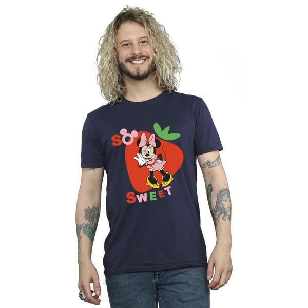 Disney Mens Minnie Mouse So Sweet Strawberry T-Shirt
