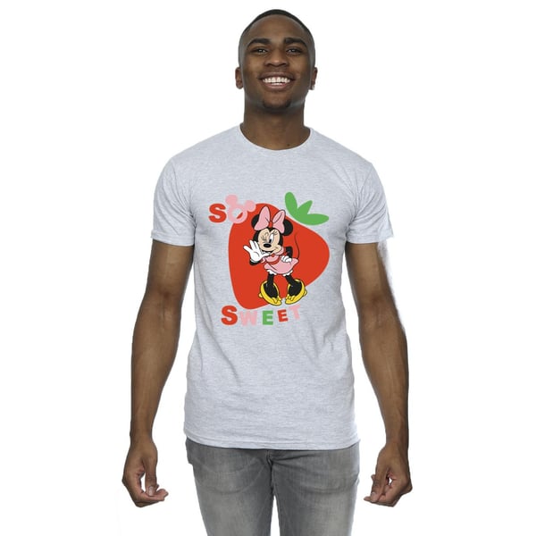 Disney Mens Minnie Mouse So Sweet Strawberry T-Shirt