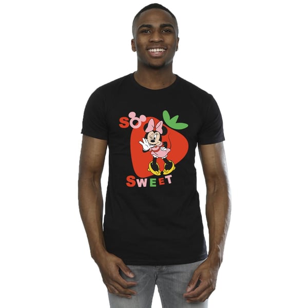 Disney Mens Minnie Mouse So Sweet Strawberry T-Shirt