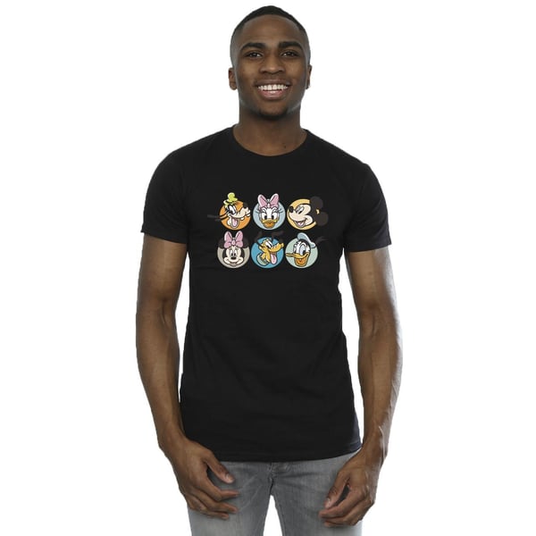 Disney Mens Mickey Mouse And Friends Faces T-Shirt