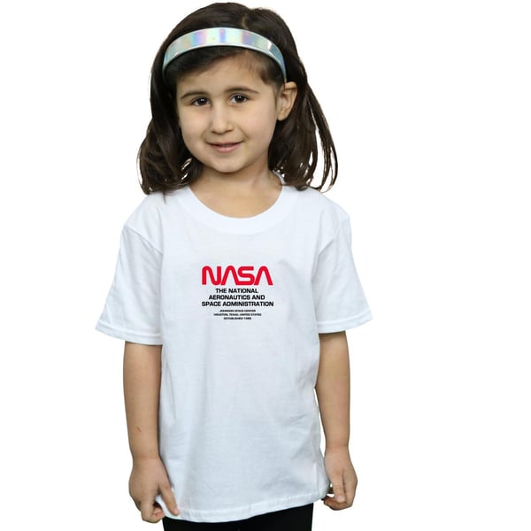 NASA Girls Worm Blurb Cotton T-Shirt