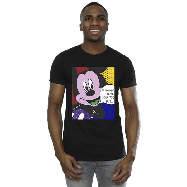 Disney Mens Mickey Mouse Oh Minnie Pop Art T-Shirt