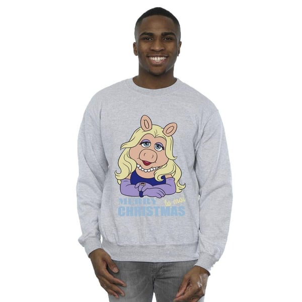 Disney Mens Muppets Miss Piggy Queen of Holidays Sweatshirt