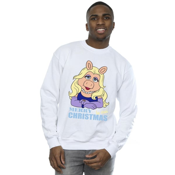 Disney Mens Muppets Miss Piggy Queen of Holidays Sweatshirt
