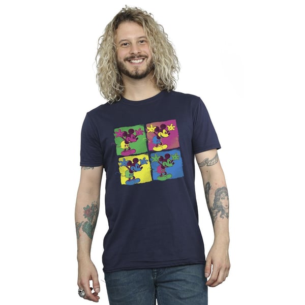 Disney Mens Mickey Mouse Pop Art T-Shirt