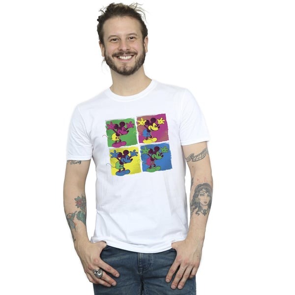 Disney Mens Mickey Mouse Pop Art T-Shirt