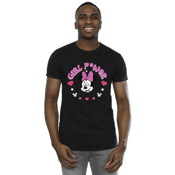 Disney Mens Minnie Mouse Girl Power T-Shirt