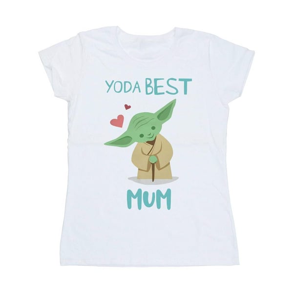 Star Wars Womens/Ladies Yoda Best Mum Cotton T-Shirt