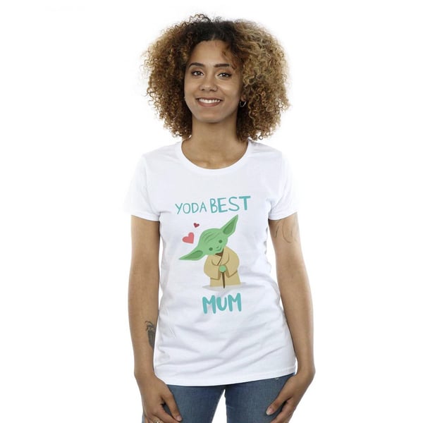 Star Wars Womens/Ladies Yoda Best Mum Cotton T-Shirt