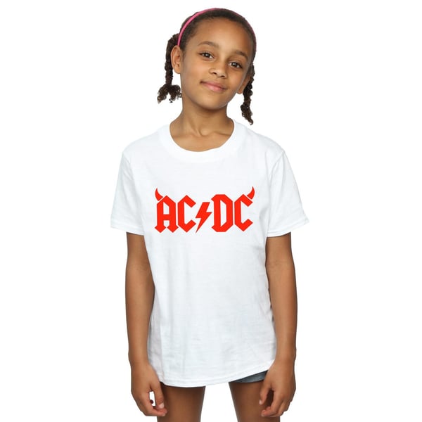 AC/DC Girls Horns Logo Cotton T-Shirt