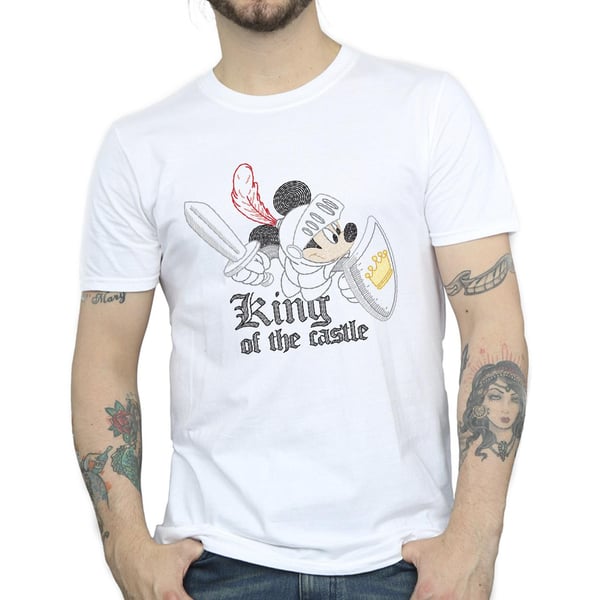 Disney Mens Mickey Mouse King Of The Castle T-Shirt