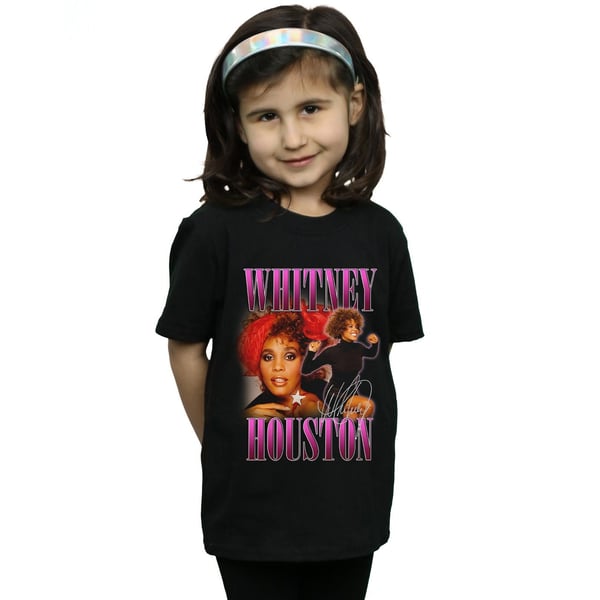 Whitney Houston Girls Signature Homage Cotton T-Shirt