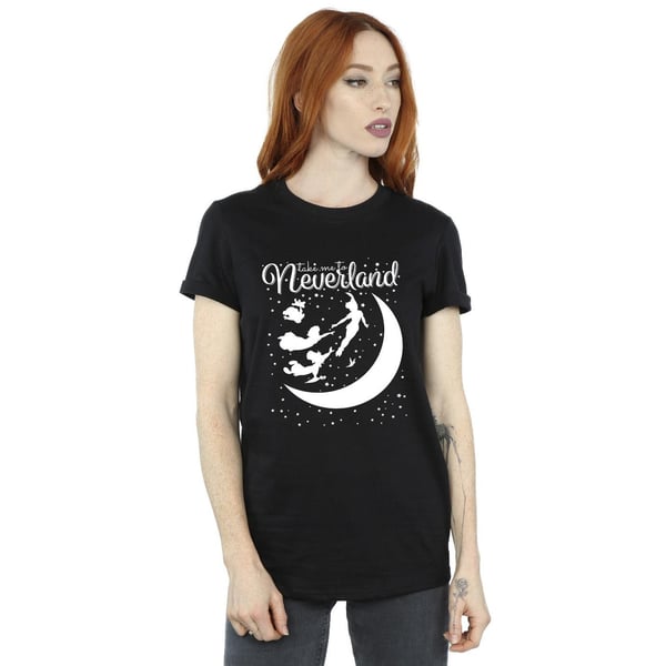 Disney Womens/Ladies Peter Pan Take Me To Neverland Cotton Boyfriend T-Shirt