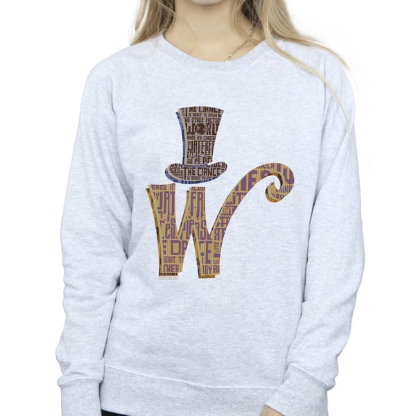 Willy Wonka Womens/Ladies W Logo Hat Sweatshirt