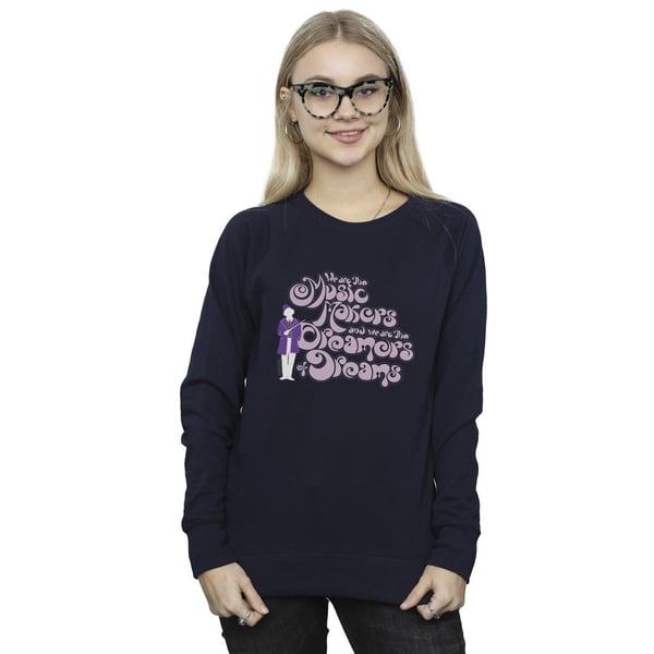 Willy Wonka Womens/Ladies Dreamers Text Sweatshirt