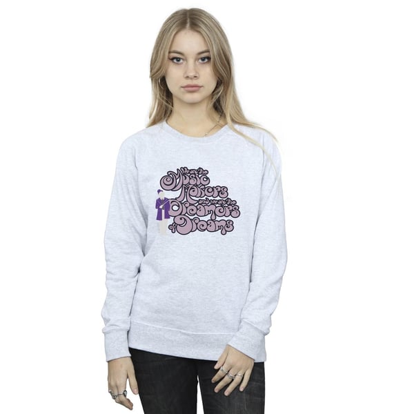 Willy Wonka Womens/Ladies Dreamers Text Sweatshirt