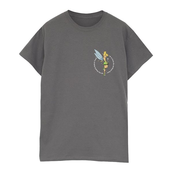 Disney Womens/Ladies Peter Pan Tinker Bell Cotton Boyfriend T-Shirt