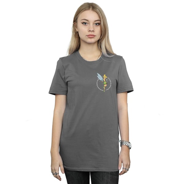 Disney Womens/Ladies Peter Pan Tinker Bell Cotton Boyfriend T-Shirt