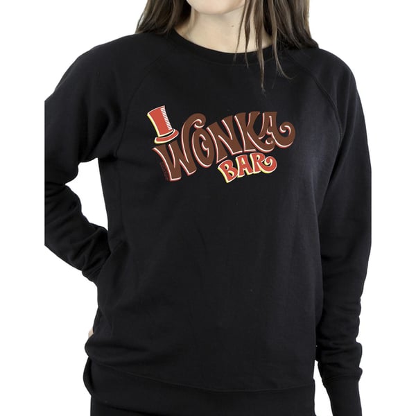 Willy Wonka Womens/Ladies Bar Logo Sweatshirt
