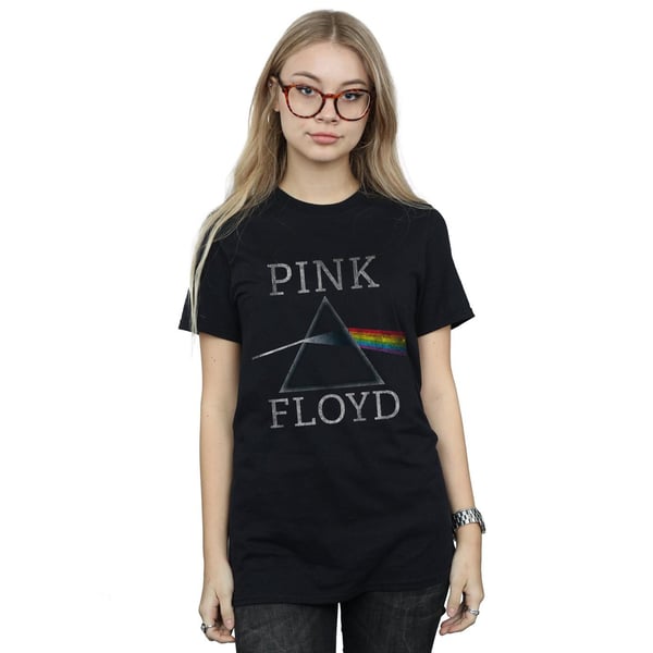 Pink Floyd Womens/Ladies Dark Side Of The Moon Cotton Boyfriend T-Shirt