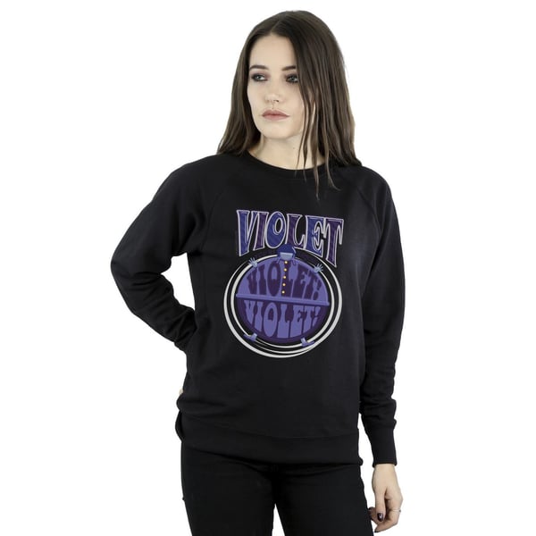 Willy Wonka Womens/Ladies Violet Turning Violet Sweatshirt