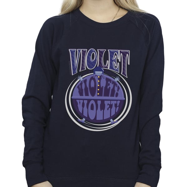 Willy Wonka Womens/Ladies Violet Turning Violet Sweatshirt