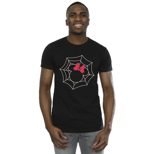 Disney Mens Minnie Mouse Spider Web T-Shirt